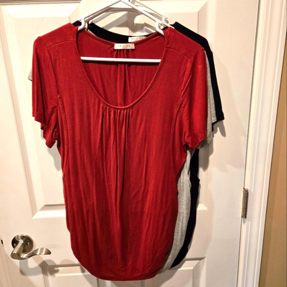 3 Maternity, Nursing, Breastfeeding Tops Size M